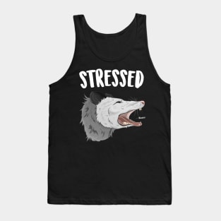 Stressed Possum Tank Top